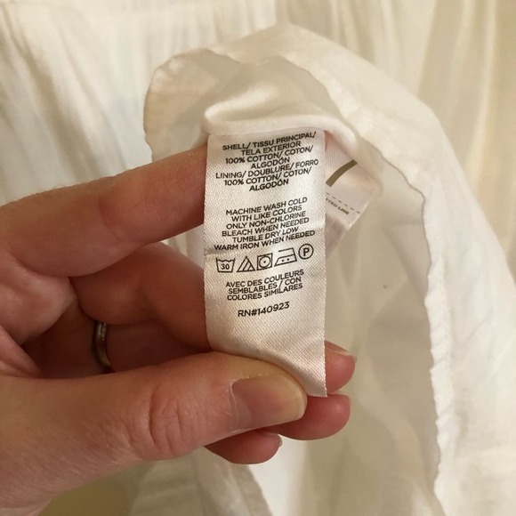 NWT Ann Taylor LOFT White Cotton Midi Dress XL - Picture 5 of 6